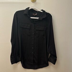 Black ladies button up Renuar